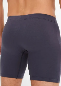 bonprix Boxershorts|Große Größen|Lange Boxershorts eng mit Bio-Baumwolle (2er Pack) nachtblau