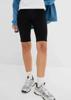 bonprix Wäsche·Radler & Oberschenkelschutz|Bekleidung·Röcke|Lange Radlerhose (2er Pack) schwarz+schwarz