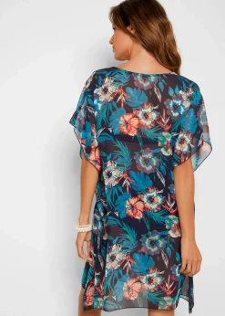 Lange Strandtunika aus leichtem Chiffon|bonprix New