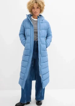 Langer Stepp-Mantel mit Kapuze|bonprix Sale