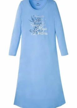 Langes Nachthemd aus reiner Bio-Baumwolle|bonprix Online