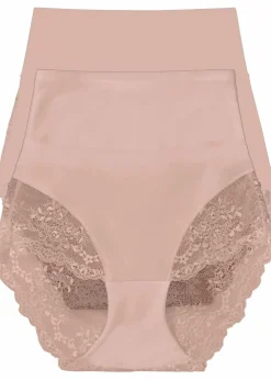 Lasercut Shape Panty mit ​mittlerer Formkraft (2er Pack)|bonprix