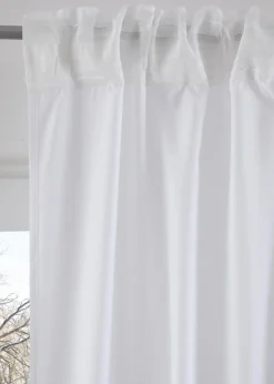 bonprix Vorhänge|Weihnachtsdeko & -Textilien·Gardinen|LED Vorhang mit Weihnachtsbaum Druck (1er Pack) weiß/grün/gold