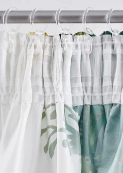 bonprix Vorhänge|Weihnachtsdeko & -Textilien·Gardinen|LED Vorhang mit weihnachtlichem Druck (1er Pack) weiss/bunt