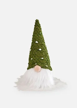 bonprix Wohnaccessoires|Weihnachtsdeko & -Textilien·Beleuchtung|LED-Deko-Figur Wichtel dunkelgrün/weiß