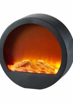 bonprix Wohnaccessoires|Leuchten|LED-Deko-Leuchte mit Kaminfeuer-Effekt schwarz