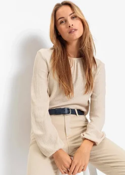 bonprix Gürtel|Schuhe & Accessoires In Spezialgrößen·Gürtel|Ledergürtel dunkelblau