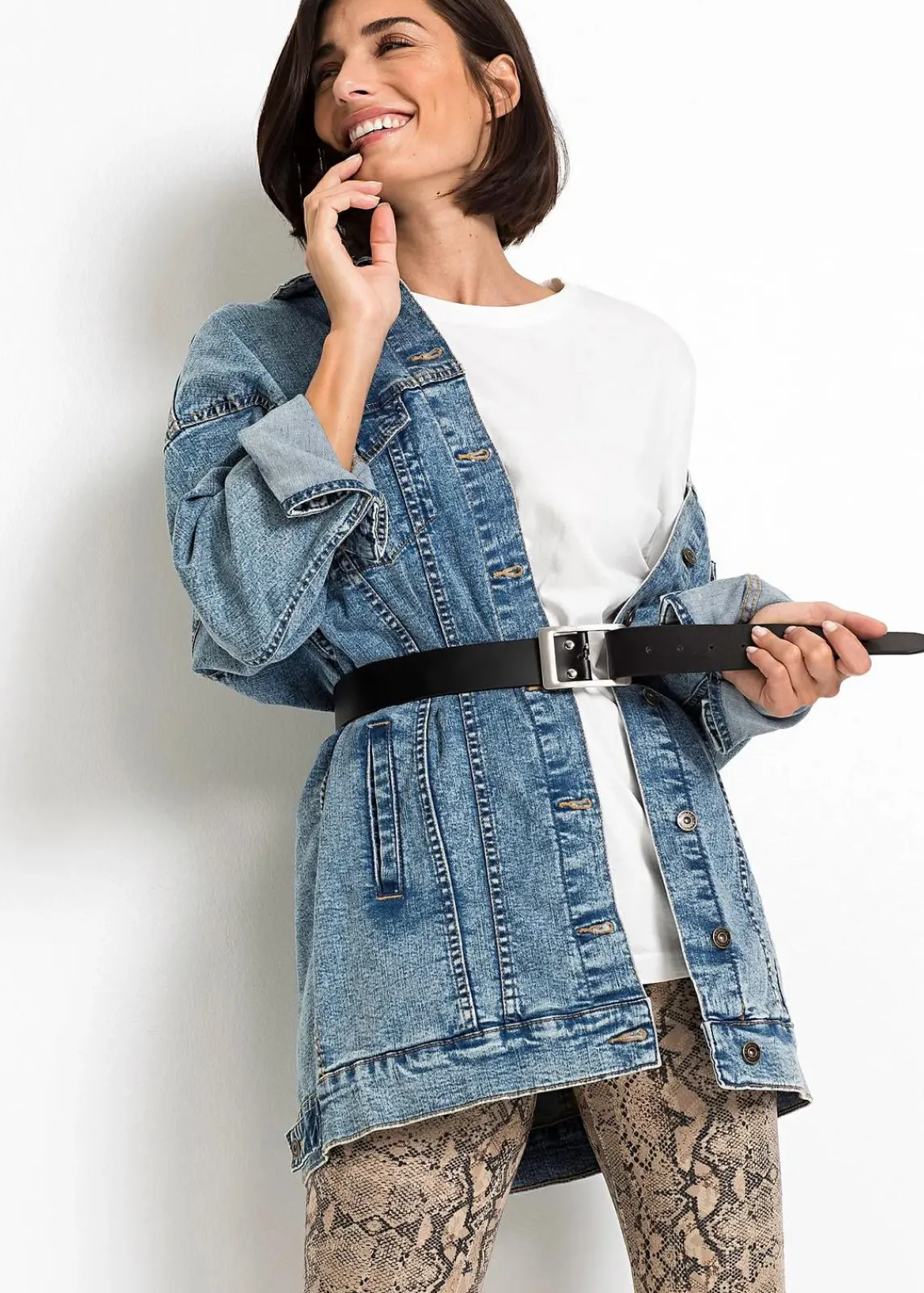 bonprix Accessoires|Gürtel|Ledergürtel schwarz