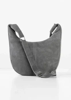 bonprix Taschen|Lederhandtasche grau