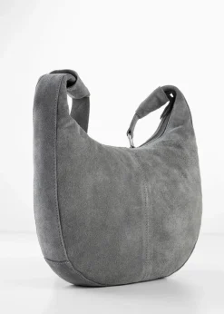 bonprix Taschen|Lederhandtasche grau