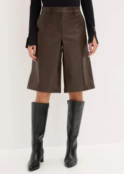 Lederimitat-Bermuda|bonprix Outlet