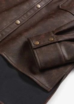 Lederimitat-Hemd in Used-Optik|bonprix New