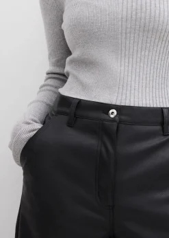 bonprix Bekleidung·Kleider|Hosen|Lederimitat-Hose schwarz