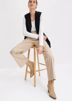 bonprix Bekleidung·Kleider|Hosen|Lederimitat-Hose helltaupe