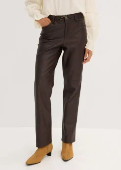 Lederimitat-Hose im Used-Look|bonprix Outlet