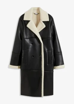 Lederimitat-Mantel|bonprix