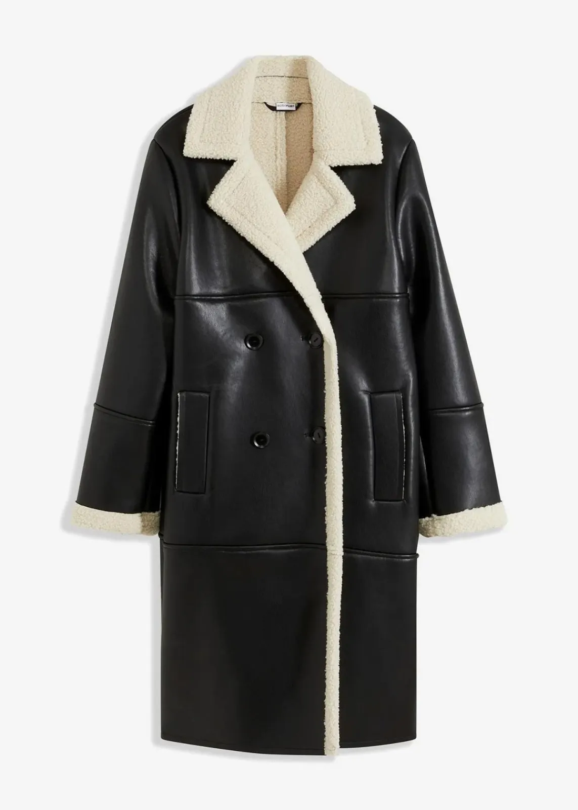 Lederimitat-Mantel|bonprix