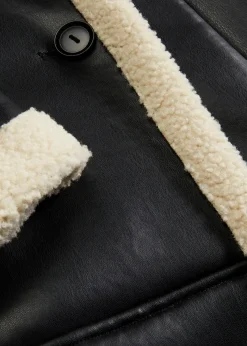 Lederimitat-Mantel|bonprix