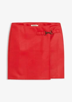 bonprix Röcke|Lederimitat-Rock lavarot