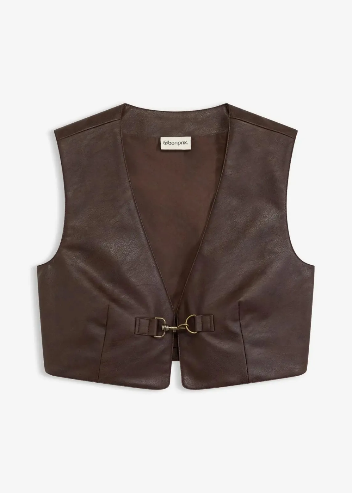 Lederimitat-Weste im Used-Look|bonprix Outlet