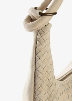 bonprix Taschen|Ledershopper naturbeige