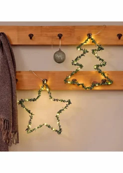 LED-Hängedeko in Weihnachtsbaum- und Sternform (2-tlg. Set)|bonprix Clearance