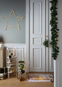 bonprix Wohnaccessoires|Weihnachtsdeko & -Textilien·Dekoration|LED-Kunsttannengirlande grün