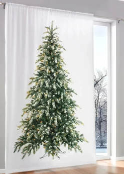LED-Vorhang mit Tannenbaum Druck (1er Pack)|bonprix New