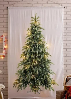 LED-Vorhang mit Tannenbaum Druck (1er Pack)|bonprix New