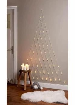 bonprix Wanddekoration|Weihnachtsdeko & -Textilien·Beleuchtung|LED-Wanddeko in Tannenbaum-Design weiß