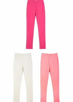 Leggings aus elastischem Baumwoll-Mix (3er Pack)|bonprix Hot