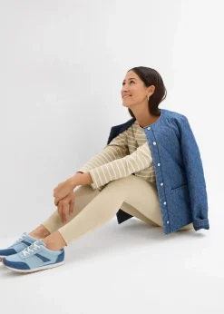 bonprix Basics|Bekleidung·Kleider|Leggings (2er-Pack) rauchkhaki/saharabeige