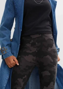 bonprix Bekleidung·Kleider|Hosen|Leggings (2er-Pack) schwarz camouflage + schwarz