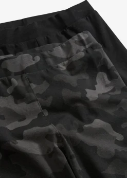 bonprix Bekleidung·Kleider|Hosen|Leggings (2er-Pack) schwarz camouflage + schwarz