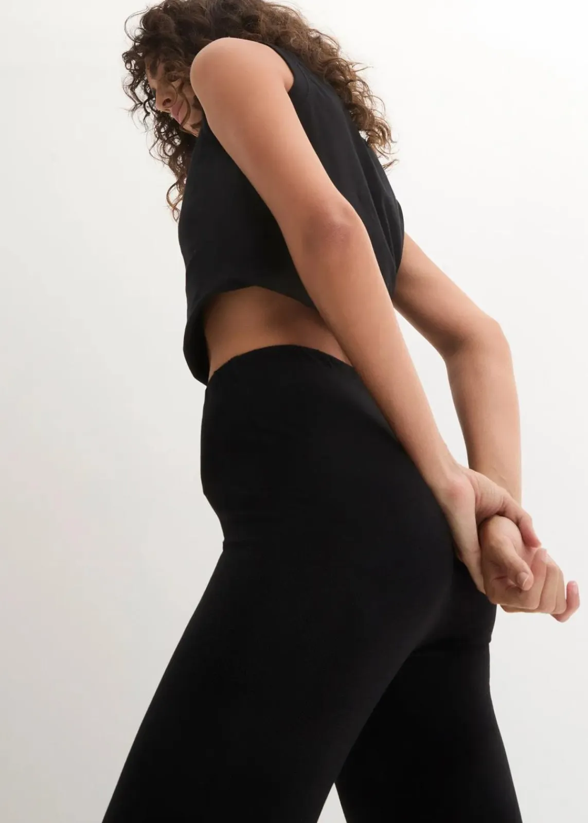 bonprix Basics|Bekleidung·Kleider|Leggings (2er-Pack) dunkelblau + schwarz