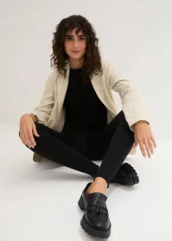 bonprix Basics|Bekleidung·Kleider|Leggings (2er-Pack) dunkelblau + schwarz