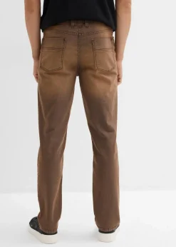 Leichte Classic Fit Stretch-Jeans mit Komfortbund und Vintage Waschung|bonprix Hot