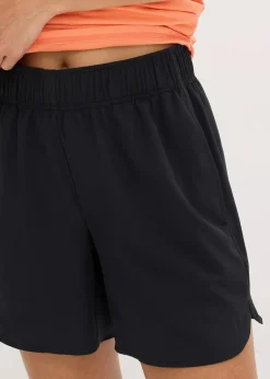 bonprix Bekleidung·Outdoorbekleidung|Bekleidung·Sweat|Leichte Funktions-Shorts mit Eingriffstaschen, schnelltrocknend schwarz