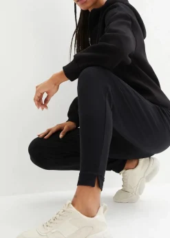 bonprix Bekleidung·Röcke|Bekleidung·Blusen & Tuniken|Leichte Jogginghose mit Viskose schwarz