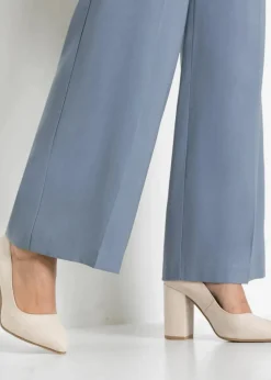 bonprix Hosen|Bekleidung·Kleider|Leichte Marlenehose mit Viskose rauchblau