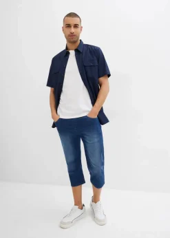 Leichte Regular Fit Schlupf-3/4-Stretch-Jeans, Straight (2er Pack)|bonprix Hot