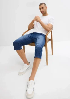 Leichte Regular Fit Schlupf-3/4-Stretch-Jeans, Straight (2er Pack)|bonprix Hot