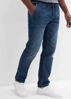 Leichte Regular Fit Stretch-Schlupfjeans mit Komfortbund, Straight|bonprix Clearance