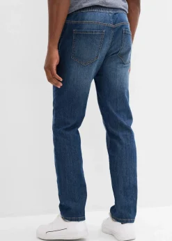 Leichte Regular Fit Stretch-Schlupfjeans mit Komfortbund, Straight|bonprix Clearance
