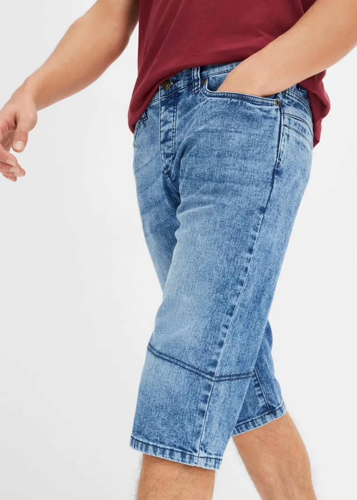 Leichte Stretch-Jeans-Long-Bermuda, Regular Fit|bonprix Online