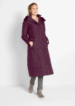 bonprix Bekleidung·Hosen|Jacken & Mäntel|Leichter Steppmantel holunderbeere