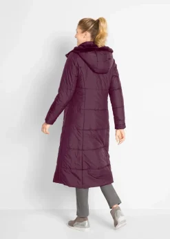 bonprix Bekleidung·Hosen|Jacken & Mäntel|Leichter Steppmantel holunderbeere