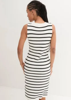 Leichtes Feinstrick-Kleid, gestreift|bonprix Discount