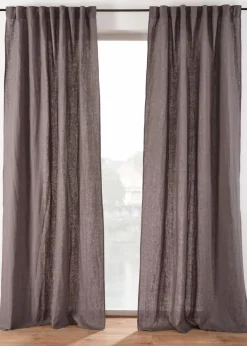 bonprix Vorhänge|Leinen Vorhang (1er Pack) anthrazit