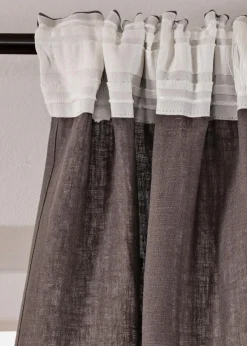 bonprix Vorhänge|Leinen Vorhang (1er Pack) anthrazit